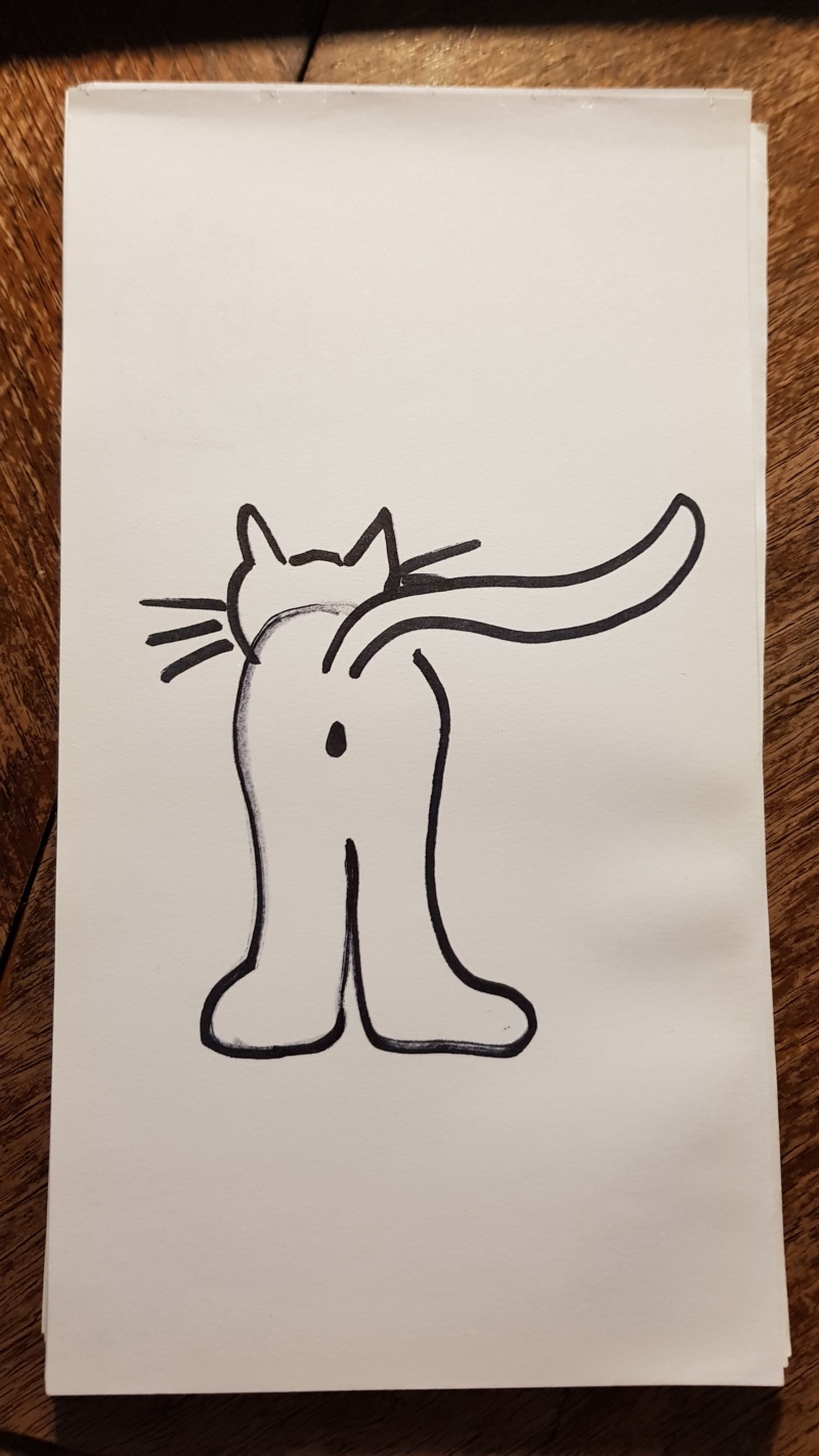 Handgezeichnete Katze Unbenannt