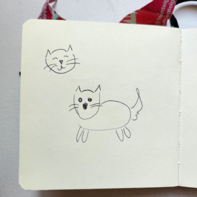 Unbenannte Katzenzeichnung
