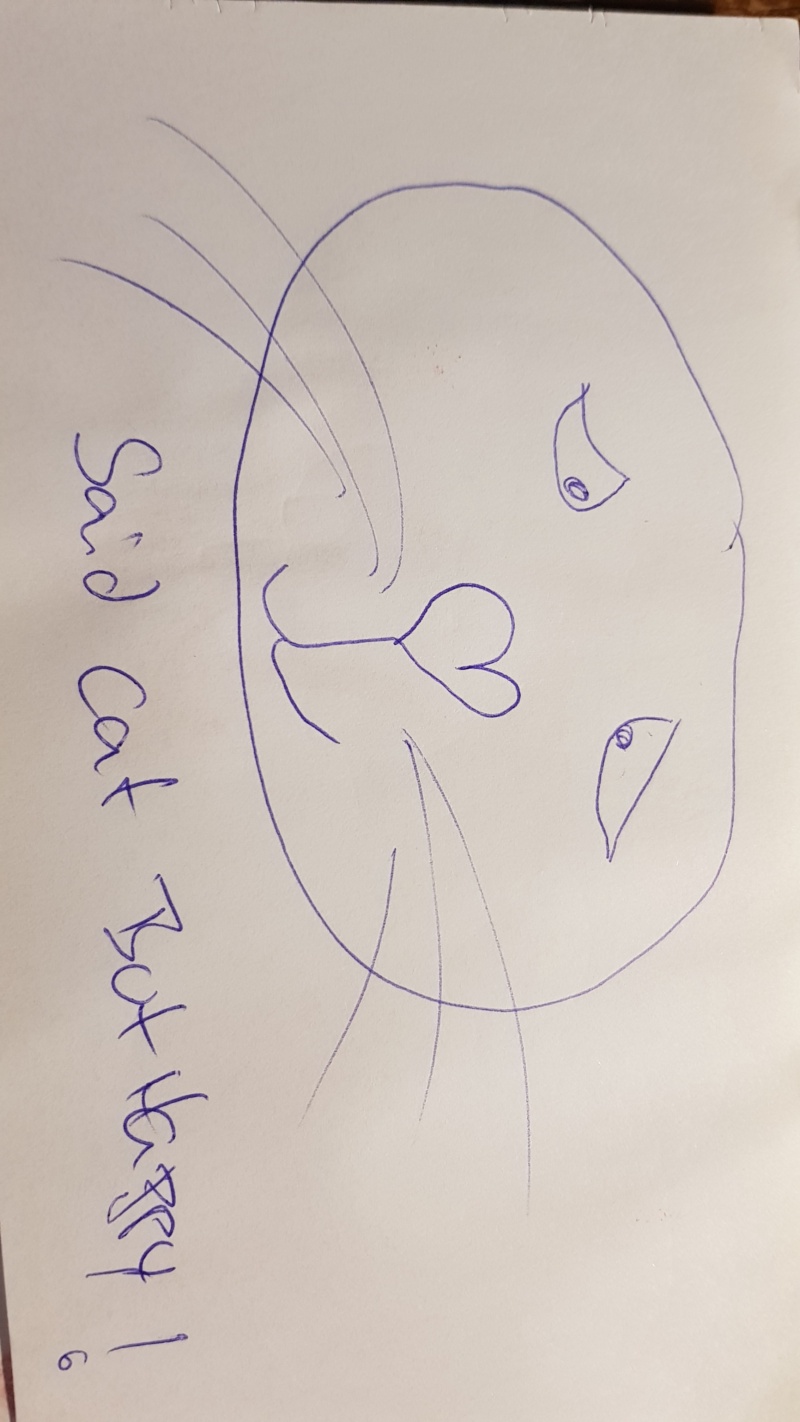 Handgezeichnete Katze Unbenannt