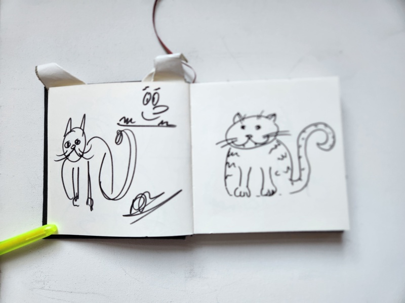 Handgezeichnete Katze Unbenannt