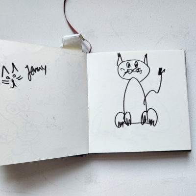 Unbenannte Katzenzeichnung