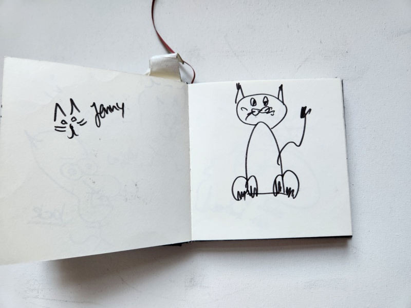 Handgezeichnete Katze Unbenannt