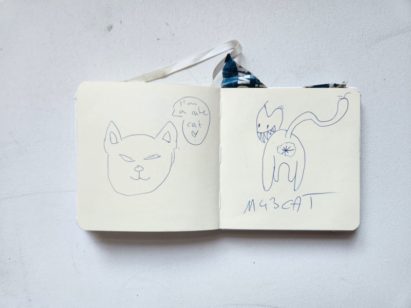 Handgezeichnete Katze Unbenannt