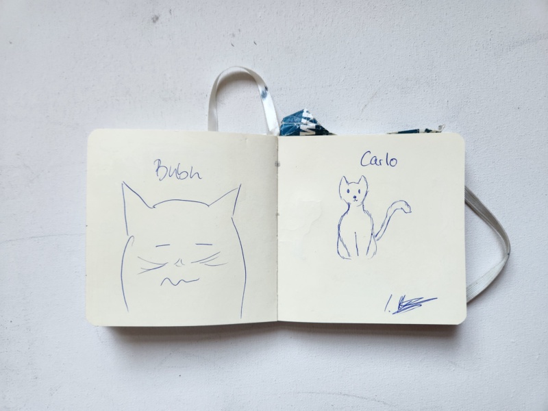 Handgezeichnete Katze Unbenannt
