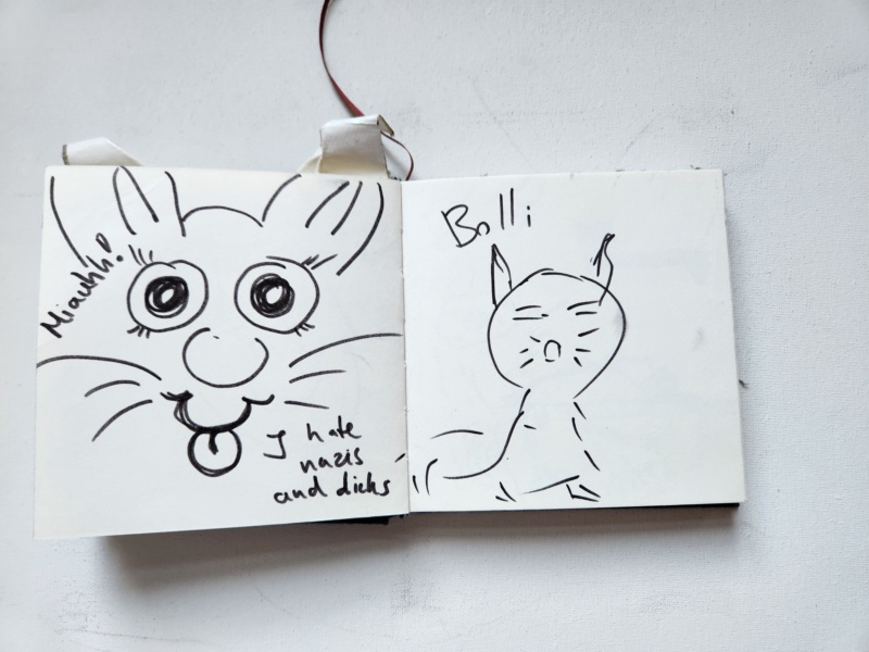 Handgezeichnete Katze Unbenannt