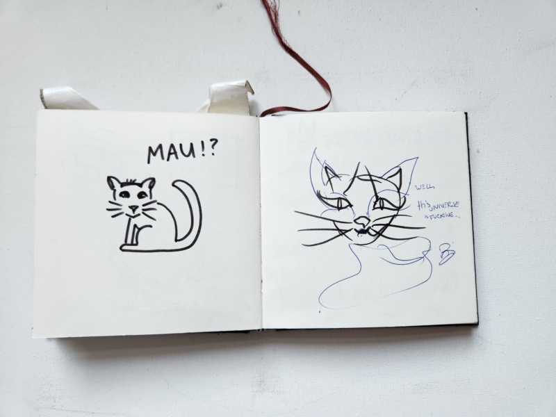 Handgezeichnete Katze Unbenannt