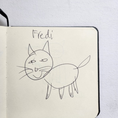 Unbenannte Katzenzeichnung