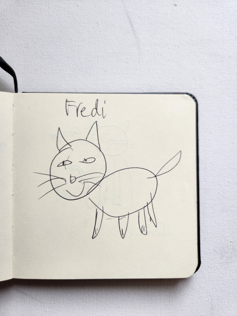 Handgezeichnete Katze Unbenannt