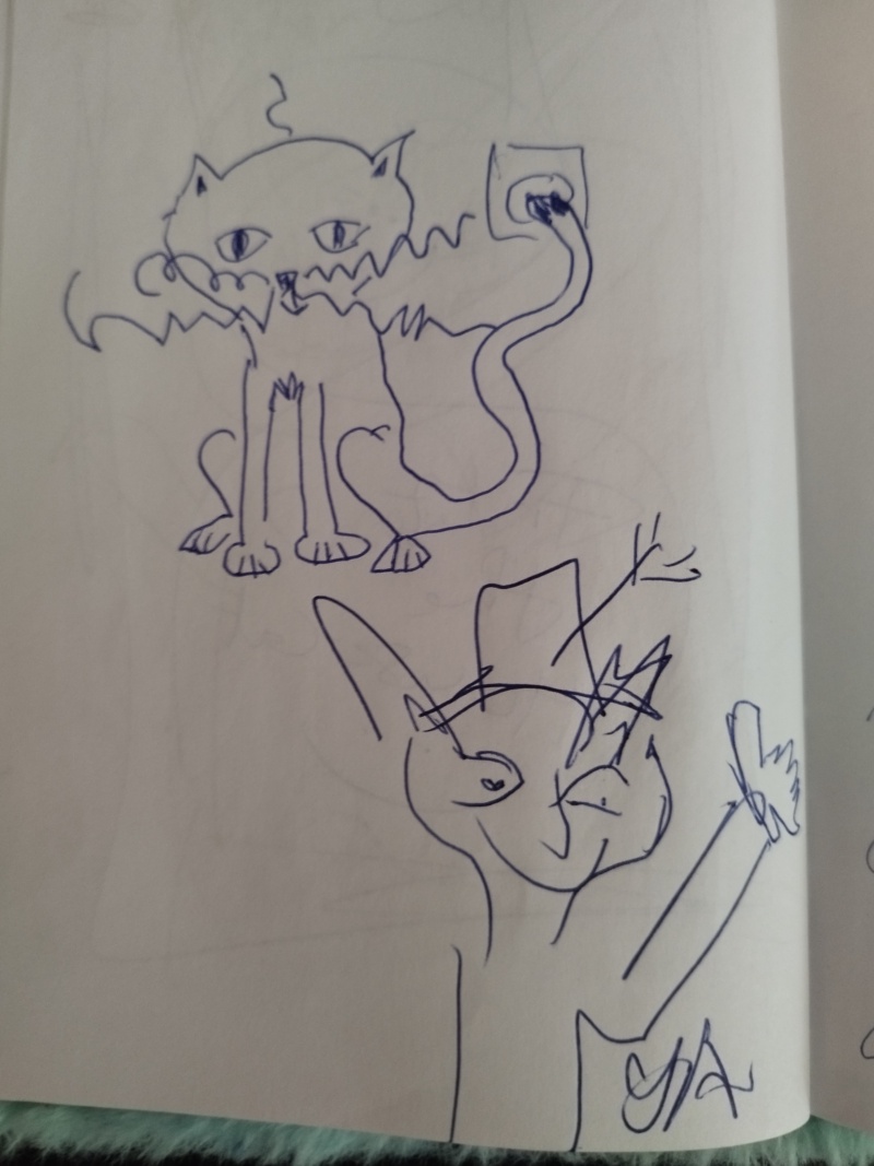 Handgezeichnete Katze Unbenannt
