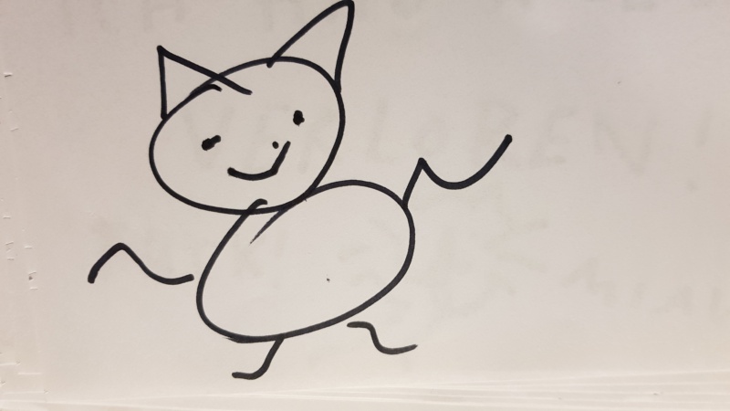 Handgezeichnete Katze Unbenannt
