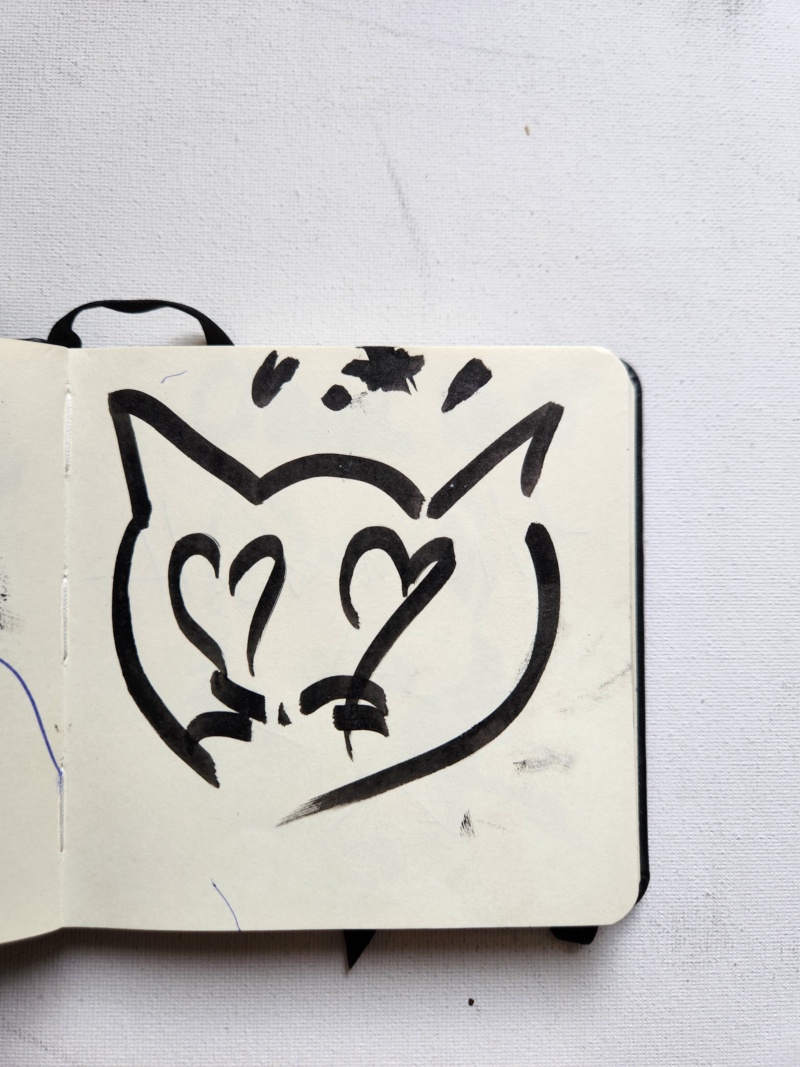 Handgezeichnete Katze Unbenannt