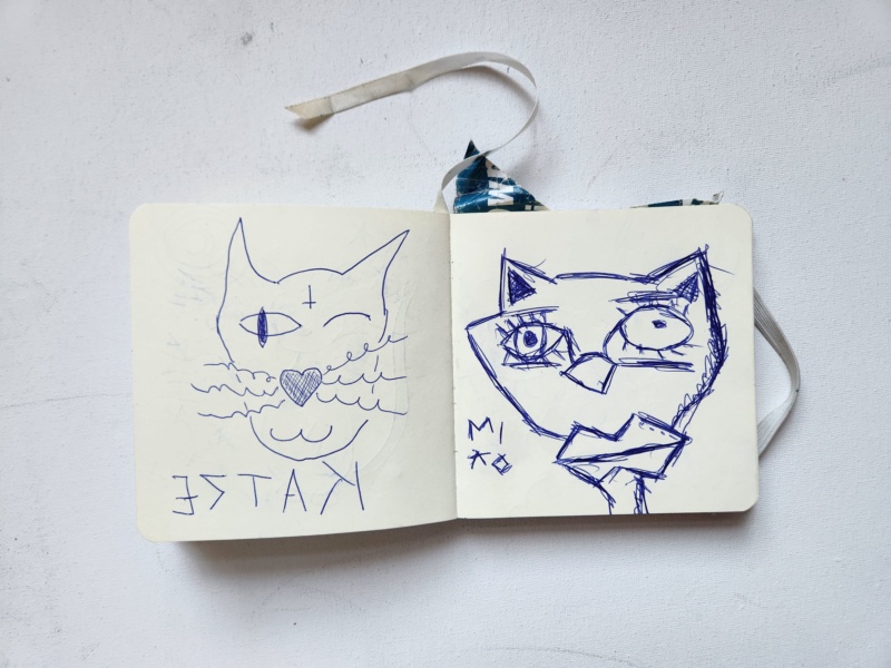 Handgezeichnete Katze Unbenannt