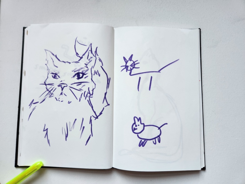 Handgezeichnete Katze Unbenannt