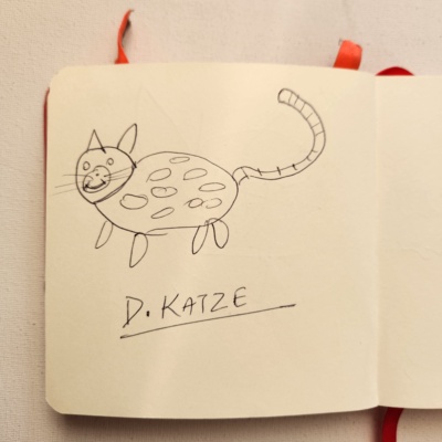 Unbenannte Katzenzeichnung