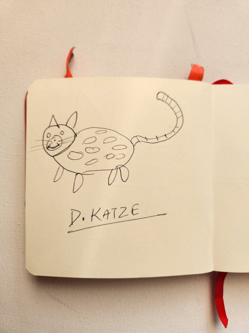 Handgezeichnete Katze Unbenannt