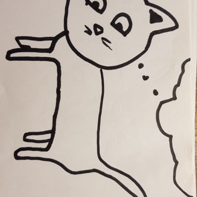 Unbenannte Katzenzeichnung