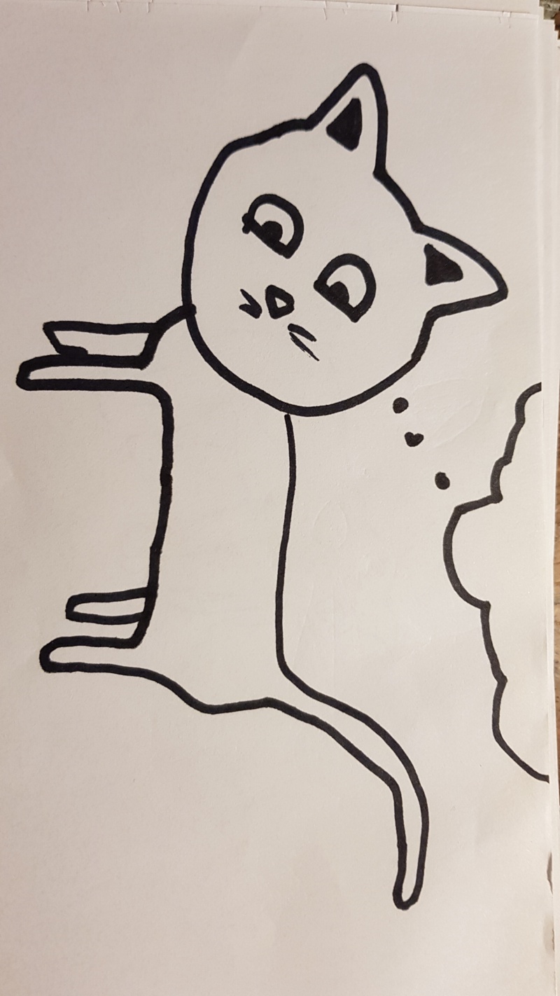 Handgezeichnete Katze Unbenannt