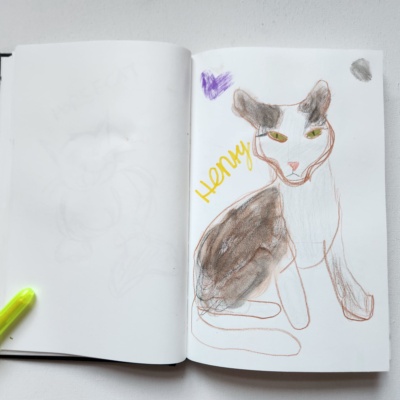 Unbenannte Katzenzeichnung