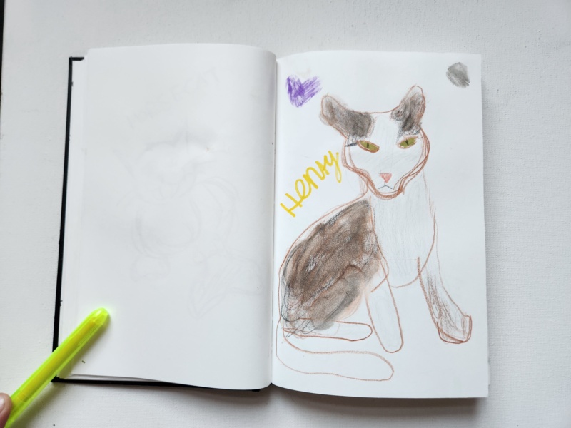 Handgezeichnete Katze Unbenannt