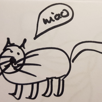 Unbenannte Katzenzeichnung