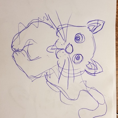 Unbenannte Katzenzeichnung