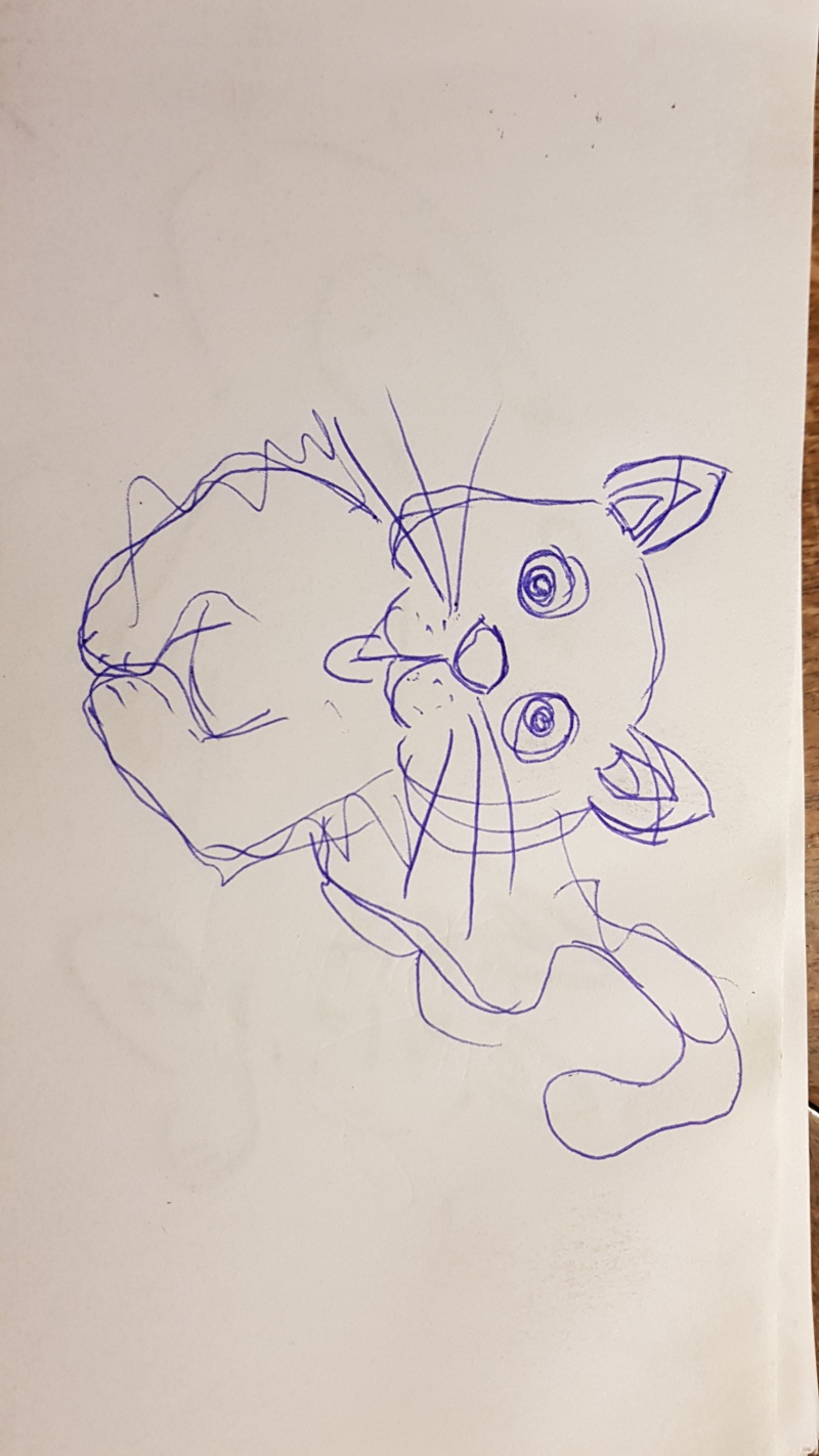 Handgezeichnete Katze Unbenannt