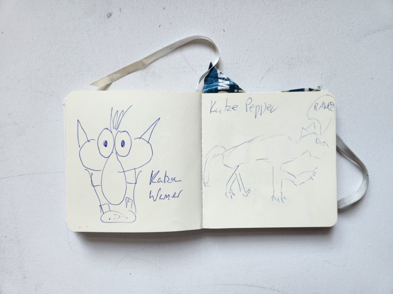 Handgezeichnete Katze Unbenannt