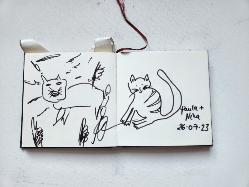 Handgezeichnete Katze Unbenannt