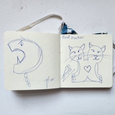 Unbenannte Katzenzeichnung