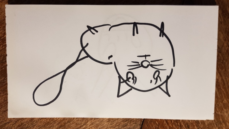 Handgezeichnete Katze Unbenannt