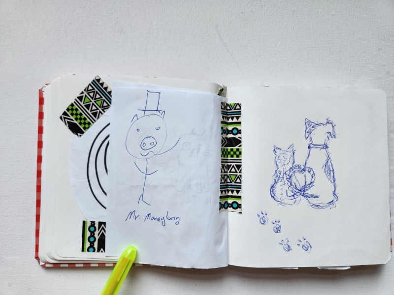 Handgezeichnete Katze Unbenannt