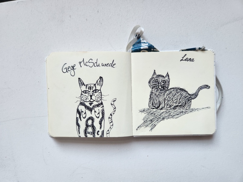 Handgezeichnete Katze Unbenannt