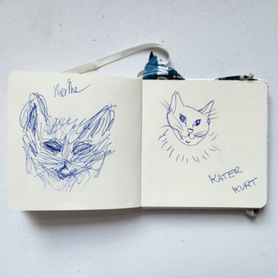 Unbenannte Katzenzeichnung