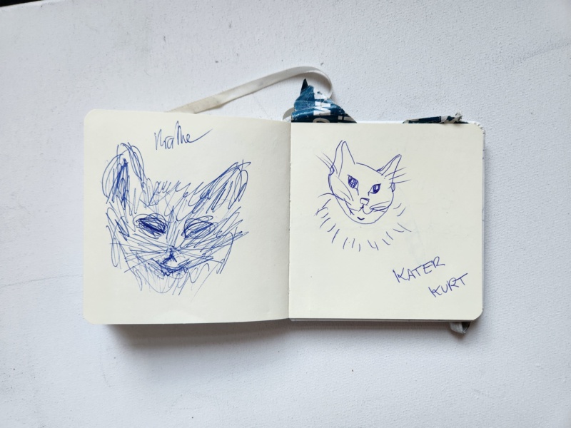 Handgezeichnete Katze Unbenannt