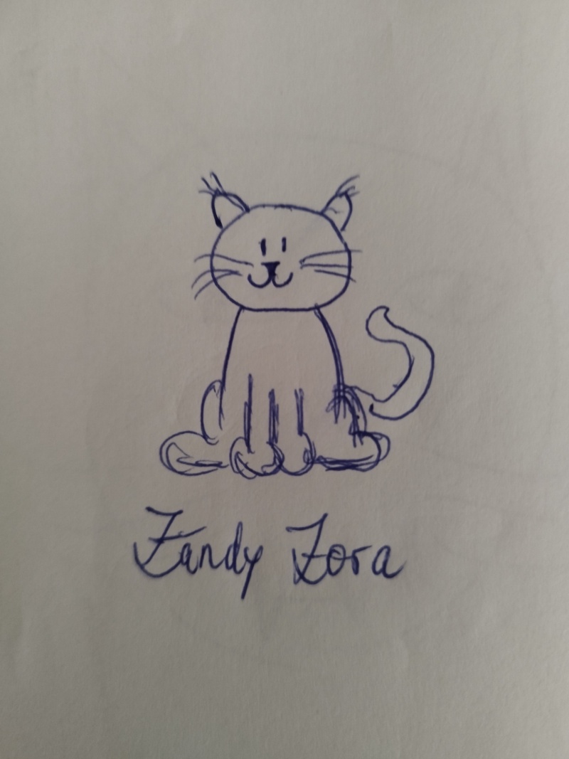 Handgezeichnete Katze Unbenannt