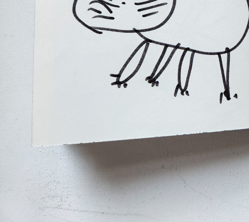 Handgezeichnete Katze Schlurfz
