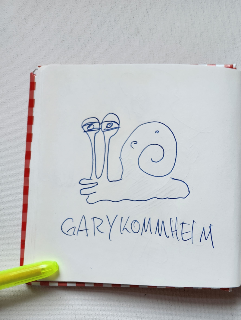 Handgezeichnete Katze GARY KOMMHEIM