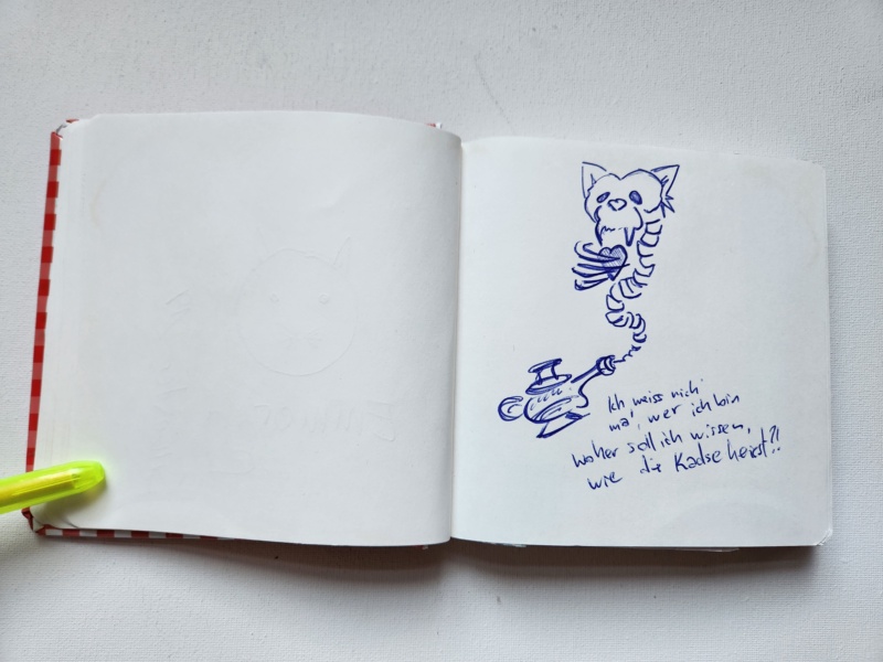 Handgezeichnete Katze Unbenannt