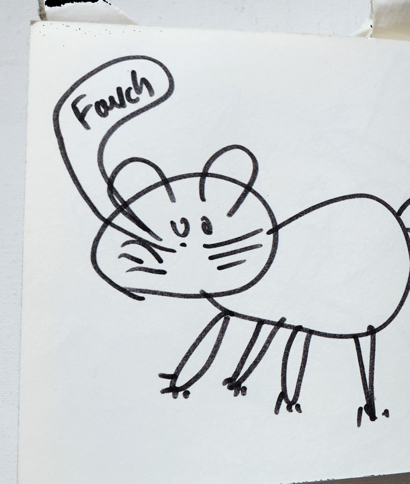 Handgezeichnete Katze Fauli