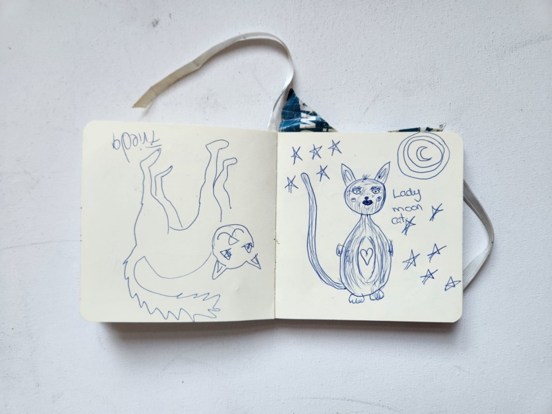 Handgezeichnete Katze Unbenannt