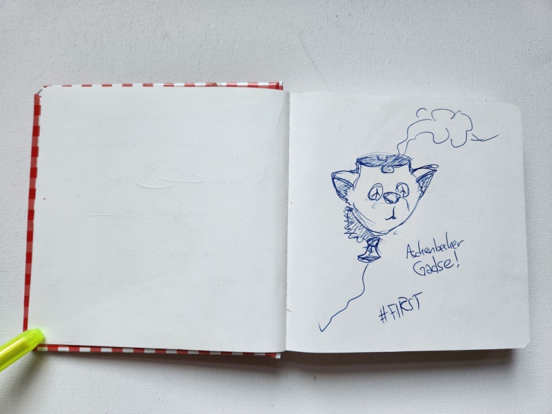Handgezeichnete Katze Unbenannt