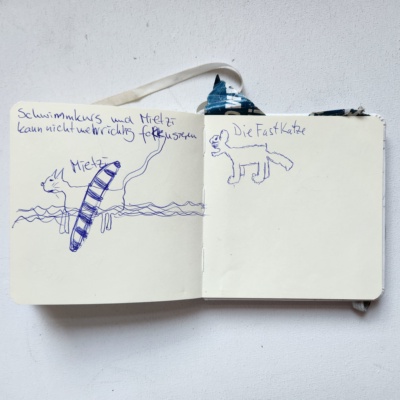 Unbenannte Katzenzeichnung