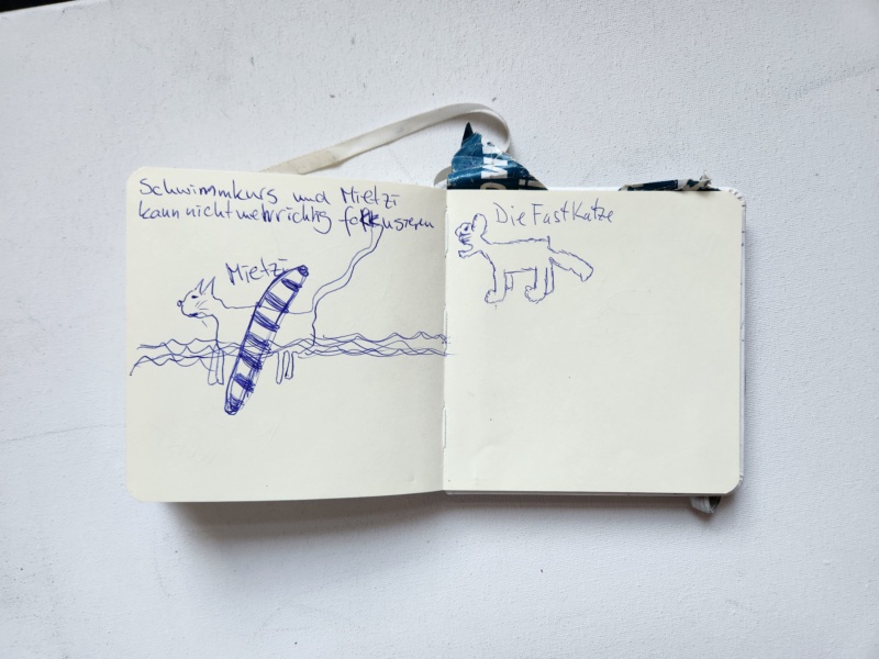 Handgezeichnete Katze Unbenannt