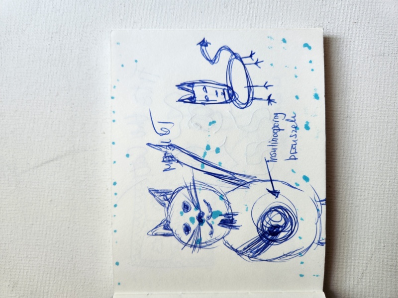 Handgezeichnete Katze Unbenannt