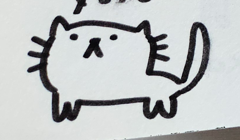 Handgezeichnete Katze Mauzi