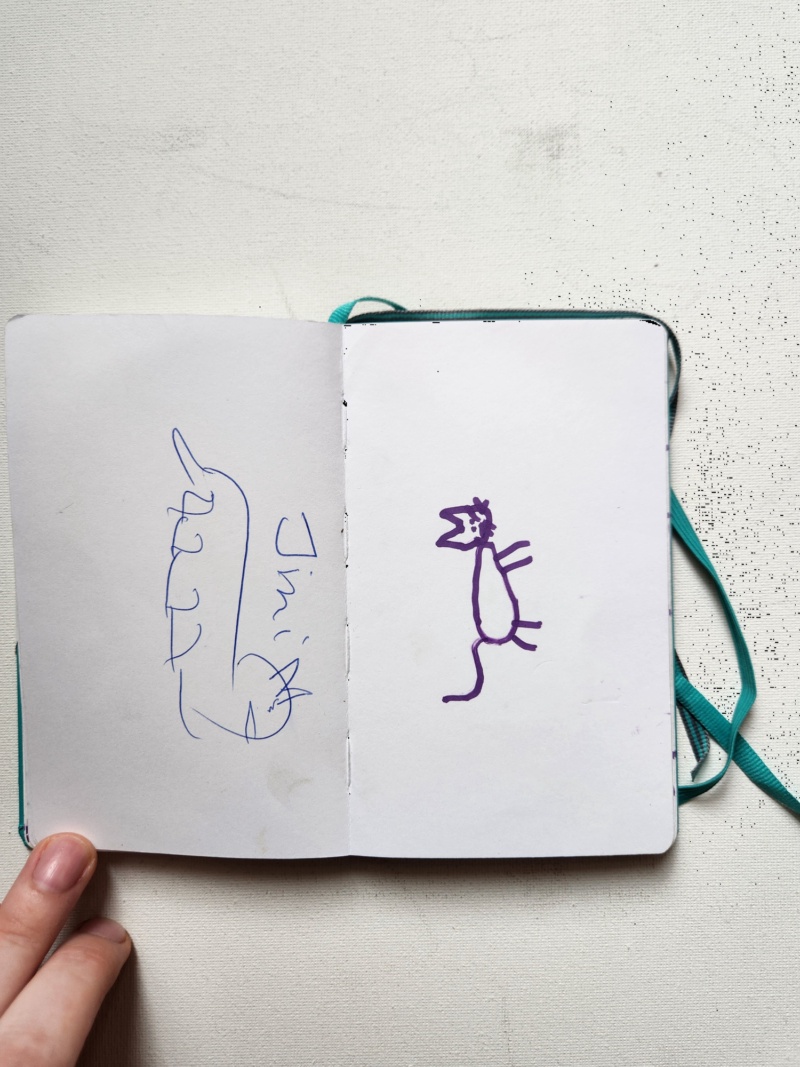 Handgezeichnete Katze Jinix