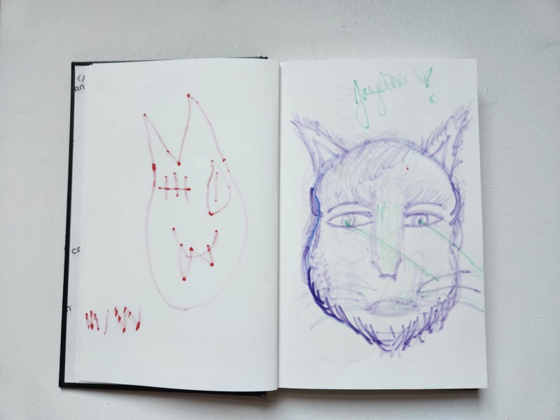 Handgezeichnete Katze Unbenannt