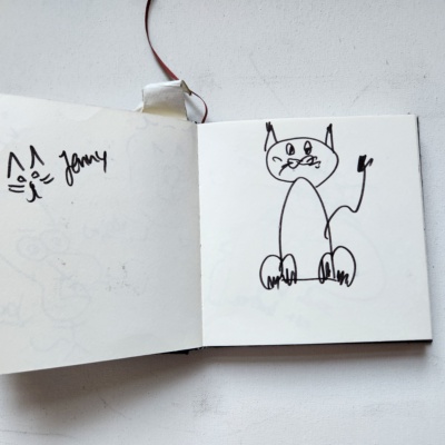 Unbenannte Katzenzeichnung