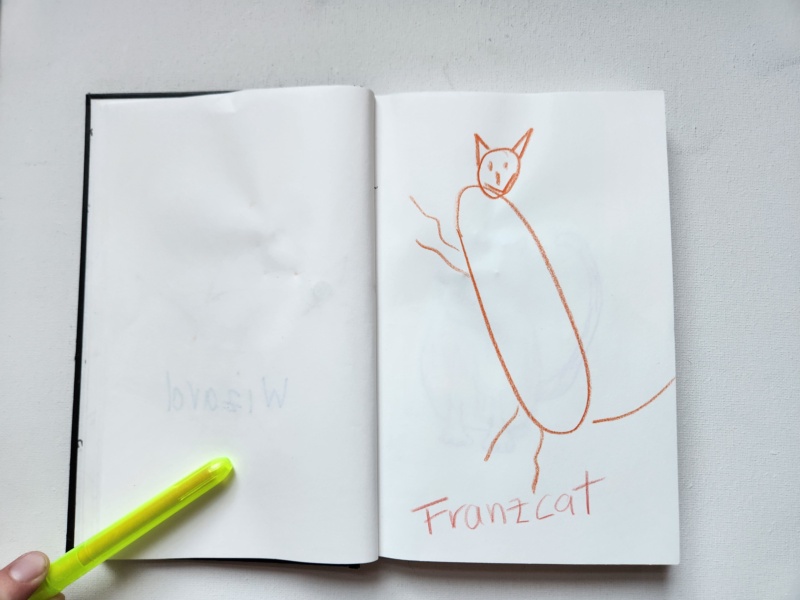 Handgezeichnete Katze Unbenannt