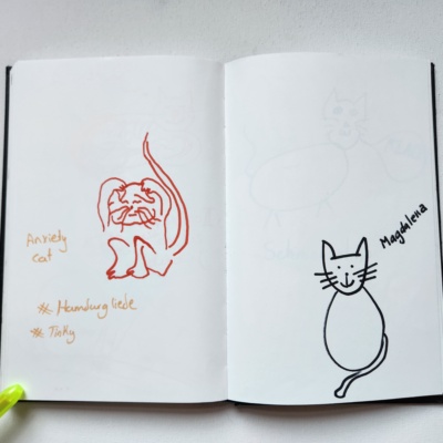 Unbenannte Katzenzeichnung